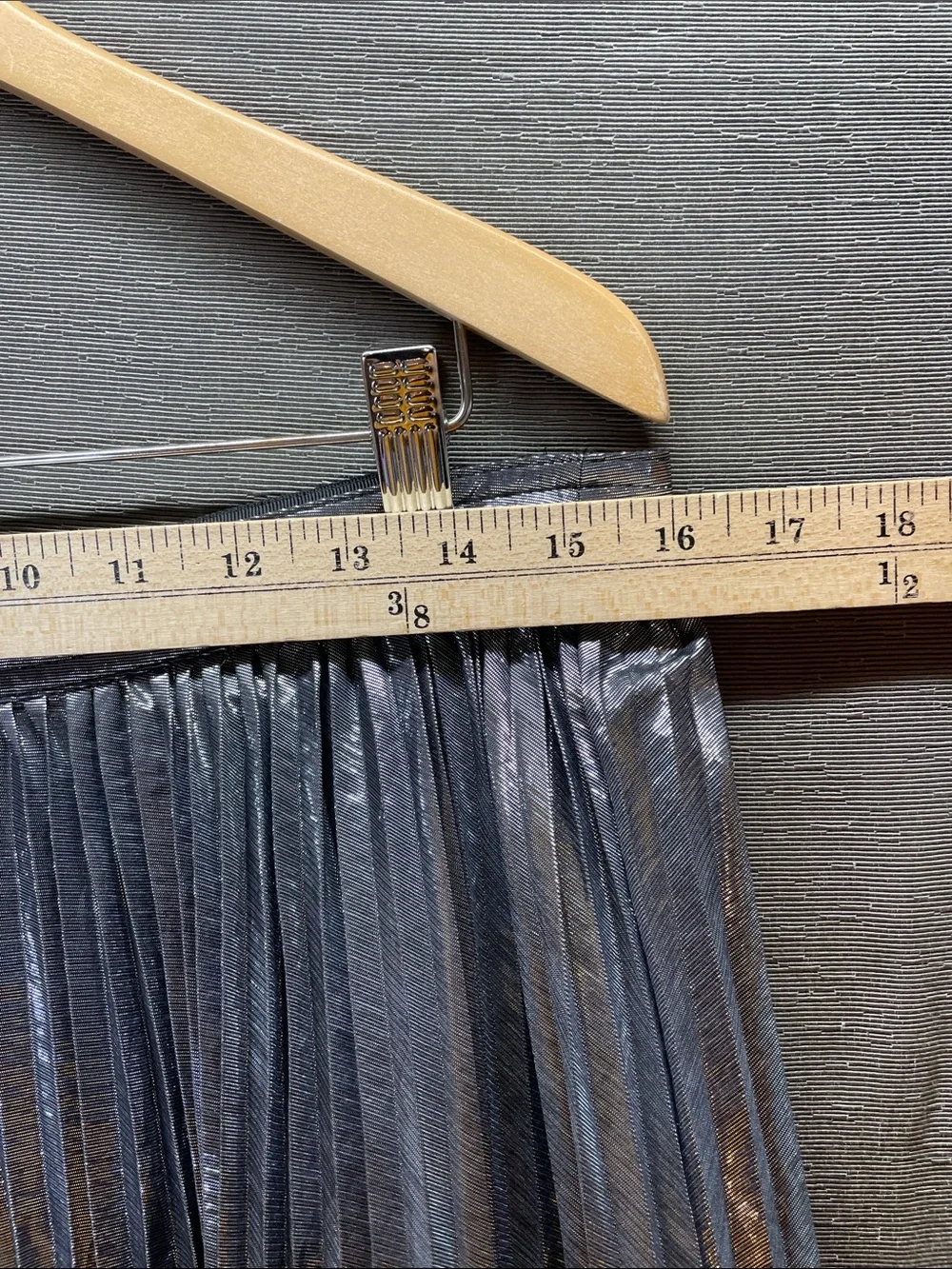 J. Crew Metallic Pleated Maxi Skirt in Silver